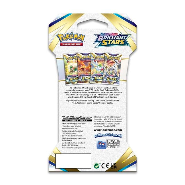 Pokemon Brilliant Stars Sleeved Booster Pack
